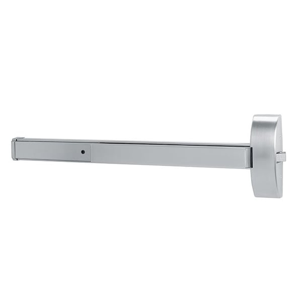 Dorma Rim Exit Device, 36 Inch, Exit Only, Satin Stainless Steel, Hurricane Code Rated 9300B-630-HC - main
